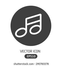 Vector Premium Icon Music In Flat Style