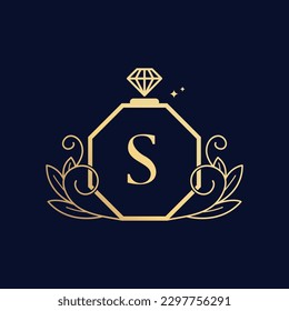 Vector Premium Luxurious Perfume Logo