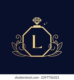 Vector Premium Luxurious Perfume Logo