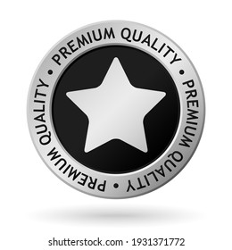 vector premium quality silver medal