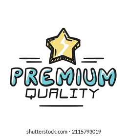 Vector Premium Quality Star, Logo Icon.