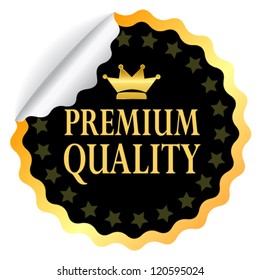 Vector premium quality sticker