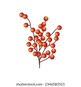 Flor de decoración roja superior vectorial.