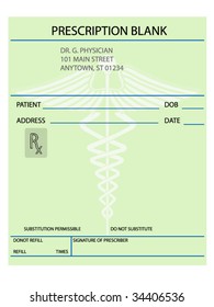 Vector prescription form -customize as necessary