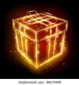 vector present box illustration