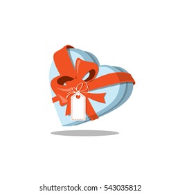 Vector Present for Valentine Day.