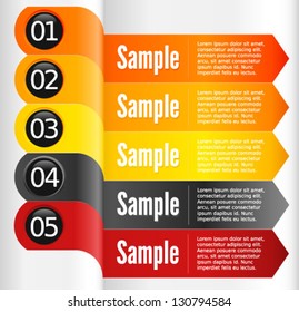 Vector presentation background templates / layouts for corporate business use