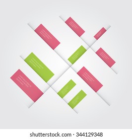 vector presentation element for showing statistic info / infographic elements with shadows