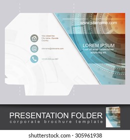 Vector Presentation Folder Design Template/can Be Used For Business Or Working Promotion