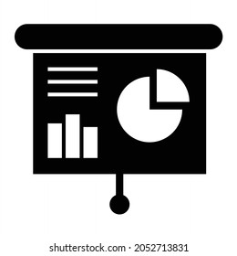 Vector Presentation Glyph Icon Design
