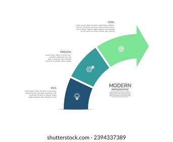 Vector presentation infographic design business template
