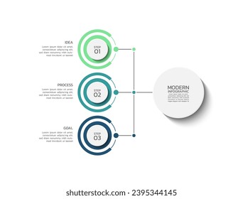 Vector presentation infographic design business template