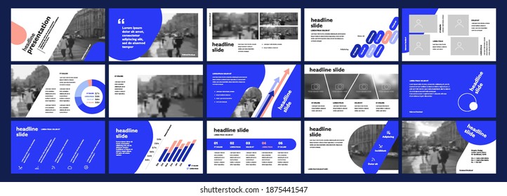 Vector Presentation Templates. Infographic elements for use in Presentation, Flyer and Leaflet, SEO, Marketing, Webinar Landing Page Template, Website Design, Banner.