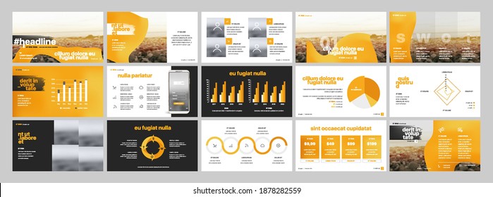 Vector Presentation Templates. Infographic elements for use in Presentation, Flyer and Leaflet, SEO, Marketing, Webinar Landing Page Template, Website Design, Banner.