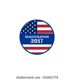 Vector presidential inauguration 2017 icon. Design element