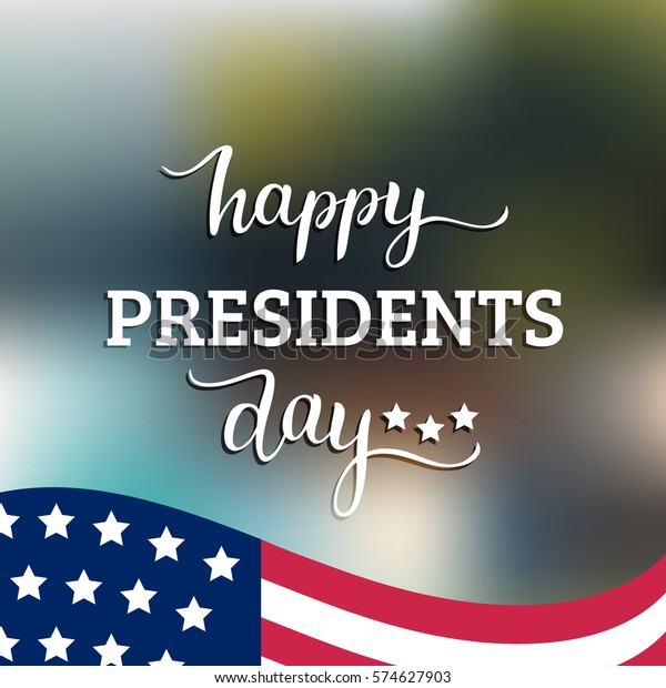 Vector Presidents Day Card National American Stock Vector (Royalty Free