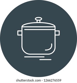 Vector pressure cooker icon