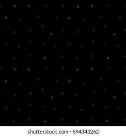 Vector pretty ditsy flower print ~ seamless background. Seamless pattern of many small cute flowers in brown colors.