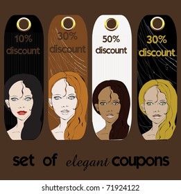 vector pretty price tags
