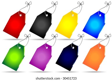 vector price color set