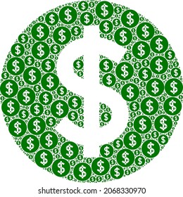 Vector price composition is created with scattered recursive price parts. Recursive composition of price.