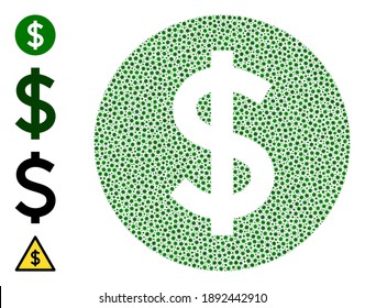 Vector price icon covid-2019 mosaic. Price mosaic is made of little covid pathogen icons. Abstraction is done for doctor projects.
