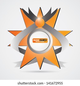 Vector Price label / emblem  with ribbon