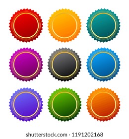 Vector price tag collection isolated on white background