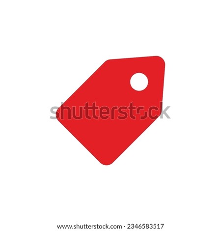 Vector price tag icon isolated on white background vector illustration