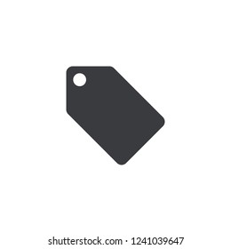 Vector price tag icon. Price tag shape. Promoaction label. Blank tag. Element for design logo mobile app interface card or website.