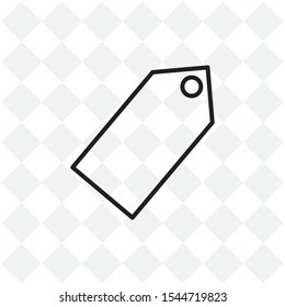 Vector price tag on a white background