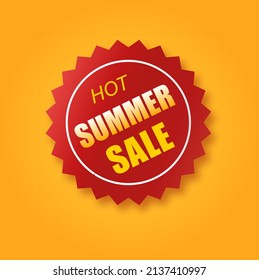 Vector price tag of summer collection. Ribbon sale banners isolated. Offers of new collections.