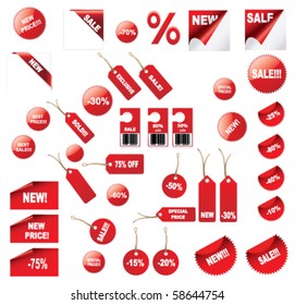 vector price tags