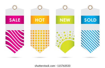 vector price tags set