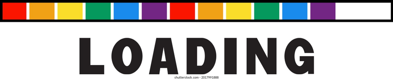 Vector of the pride loading