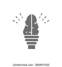 Ursprüngliche Vektorspeer, prähistorische Waffengrün-Symbol.