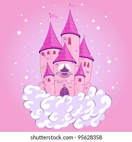 Vector princess castle