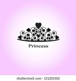 Vector princess crown