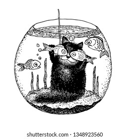 vector print black and white animals funny cartoon fantasy
flat vintage