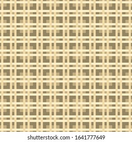 Vector print cage fabric seamless pattern. Abstract checkered pattern with intersecting lines. Stock surface design. Simple endless background for easter decor