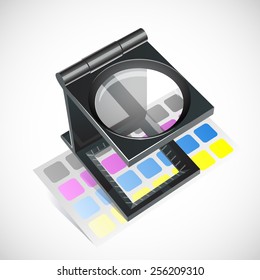 Vector print cmyk galss icon