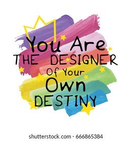 Vector print design / T shirt slogan / Inspirational quote