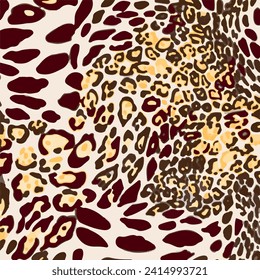 vector print fabric stripes leopard texture for background