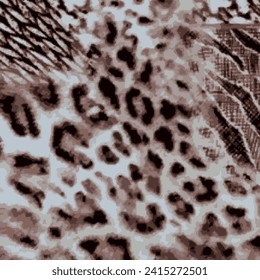 vector print fabric stripes leopard texture for background