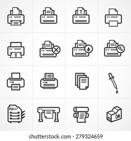 Vector Print Icon Set