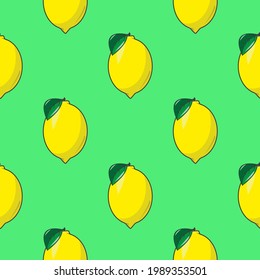 limones de impresión vectorial en un fondo verde, impresión perfecta para ropa o impresión