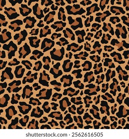 .vector print leopard. seamless print of leopard skin. pattern of animal skins for clothing or print. feline family 