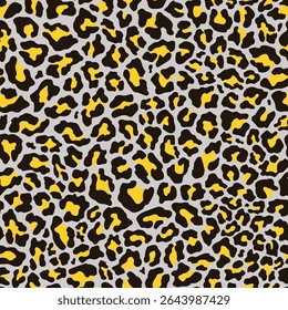 vector print leopard. seamless print of leopard skin. pattern of animal skins for clothing or print. feline family