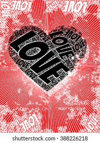 vector print pattern. for fashion and graphic design. valentines day with special day gift print offer. t shirt print, poster