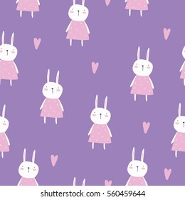 Vector print with rabbit